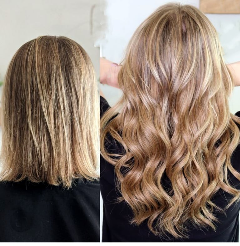 Luxury human hair wefts and systems 