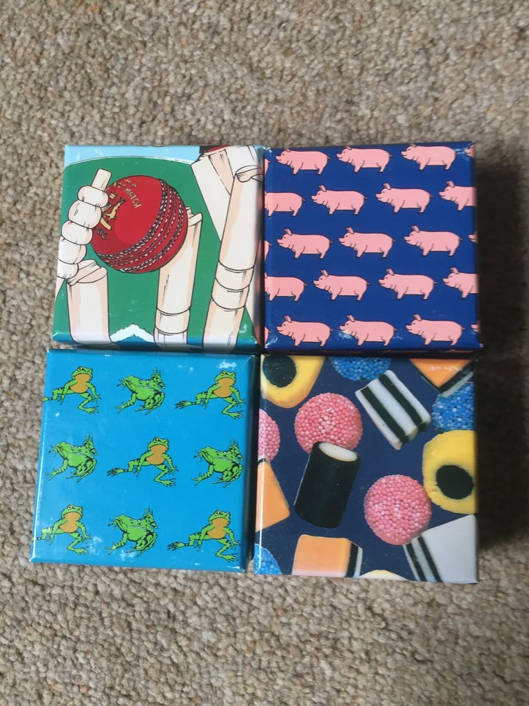 Four brand new novelty cufflink sets EACH SET is