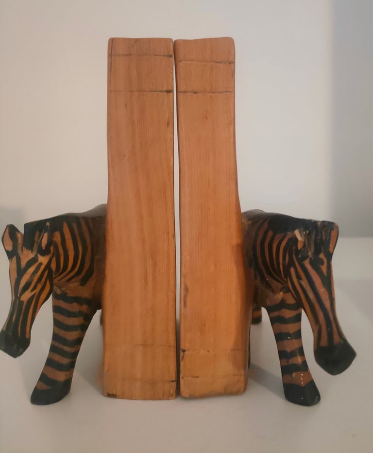 image for Pair of book holders. Hand carved Kenya