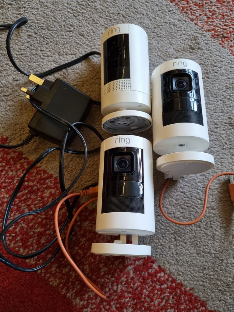 Ring Stick Up Cam cameras X3