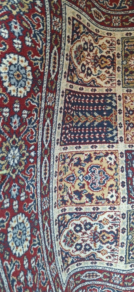 Egyptian style rug in good condition from free pets and smoke home 