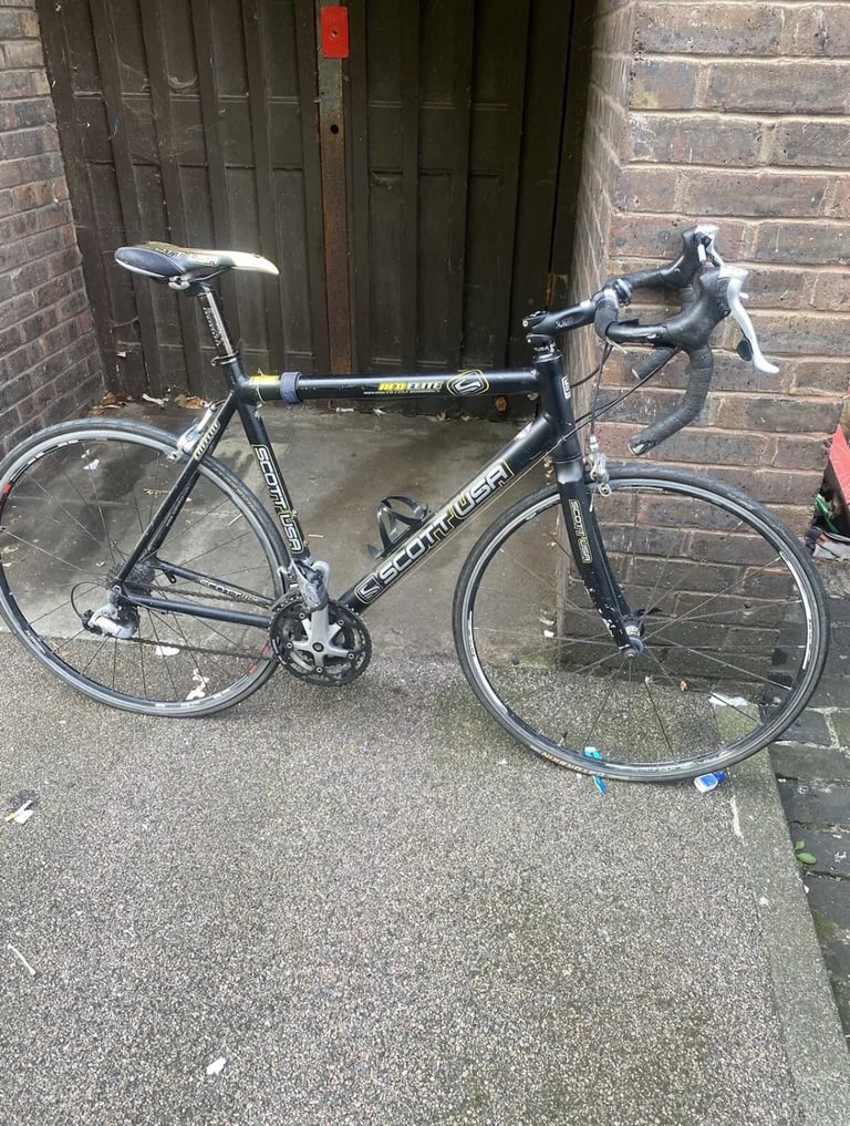 SCOTT AFD ELITE ROAD BIKE BLACK YELLOW SIZE 56CM (CT MEASUREMENT) RACING BIKE