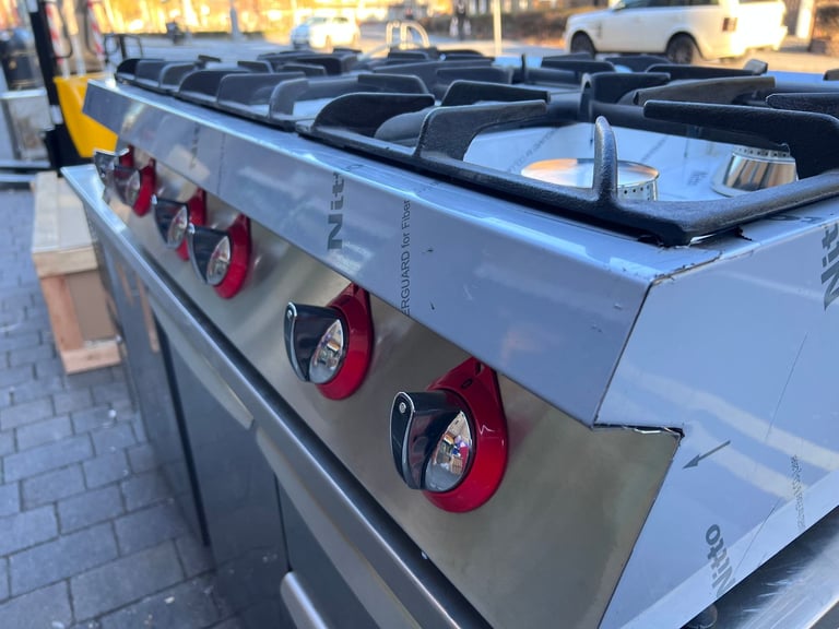 NEW GAS 6 BURNER COOKER CATEWRING COMMERCIAL KITCHEN RESTAURANT TAKE AWAY SHOP 