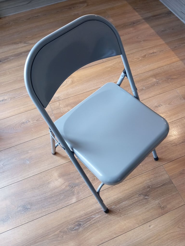 image for Grey Metal Folding Chairs