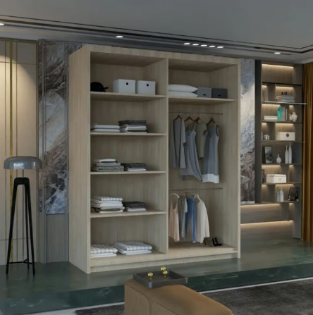 Brand New - Marika Mirror Sliding Door Wardrobe -Oak - SAME/NEXT DAY DELIVERY