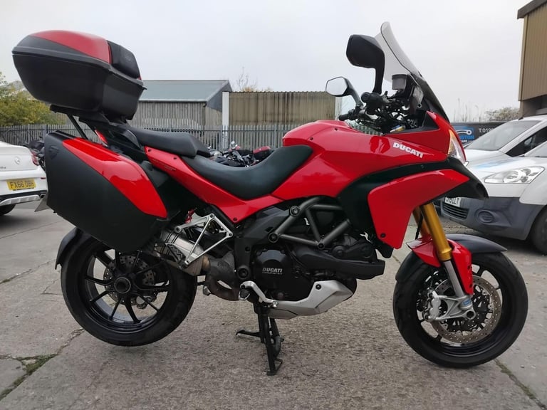 2011 11 DUCATI MULTISTRADA 1200 S TOURING TOURER LUGGAGE PANIERS ADVENTURE