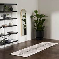 Wool Blend Runner - Black and White, 70x250 cm from made com