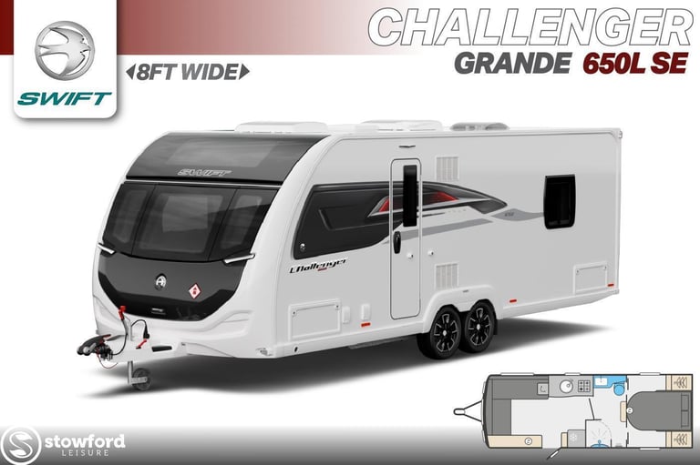 Swift Challenger Grande 650L SE, 2023, NEW Touring Caravan