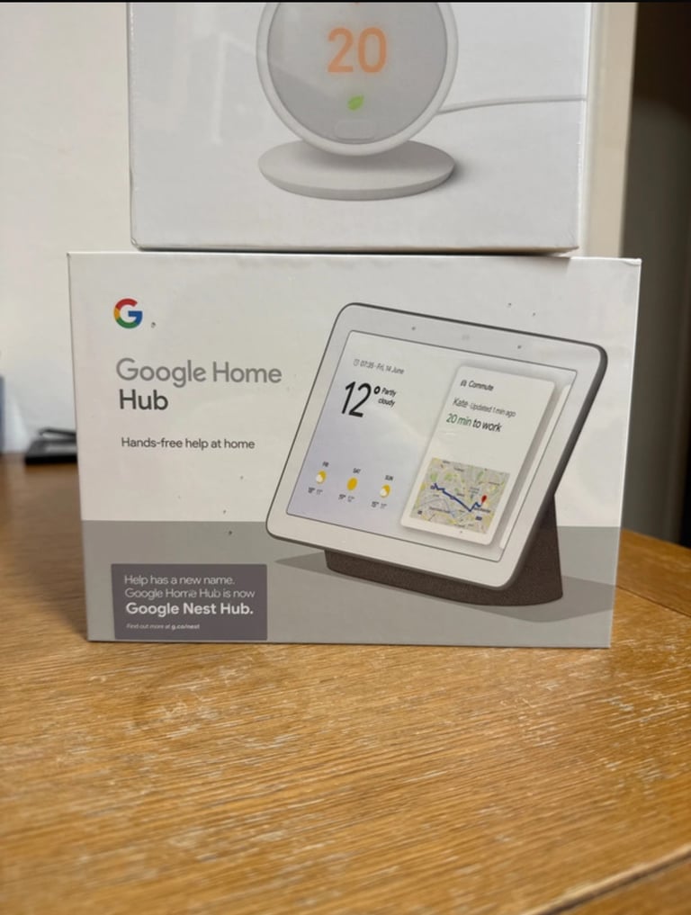 image for Google home hub & Nest thermostat 