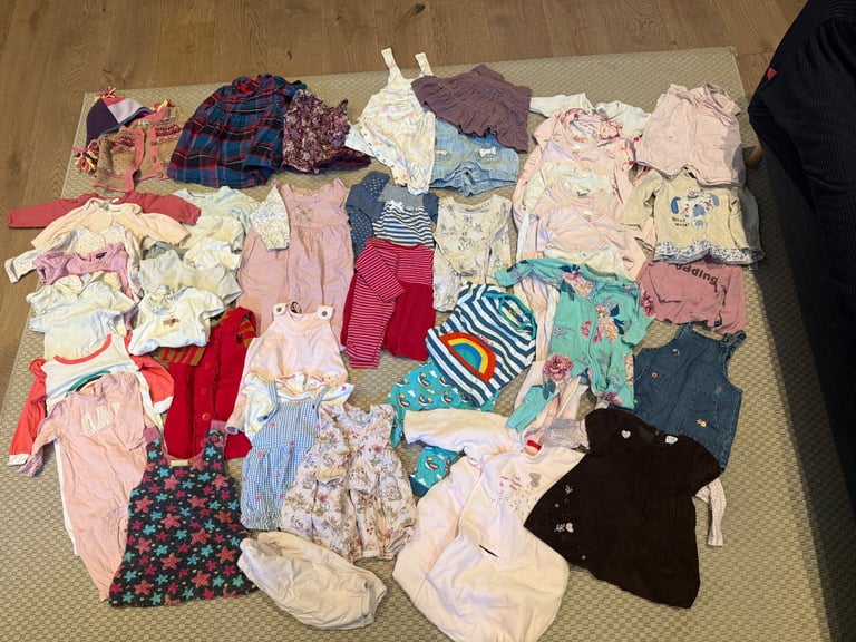 image for 3-6 months baby girl bundle 50 items postage inc.