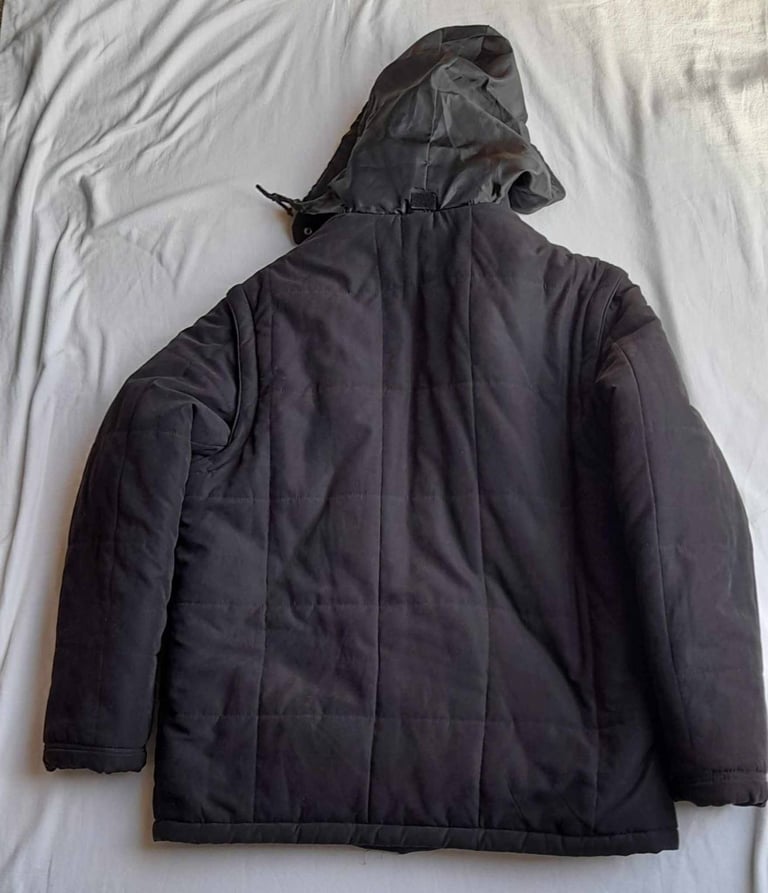 Men's size M thick hooded coats  both together £12