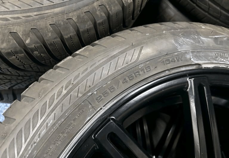 19 AXE ALLOY WHEELS ALLOYS RIMS GOODYEAR TYRES VW TRANSPORTER 5x120 ALL SEAON