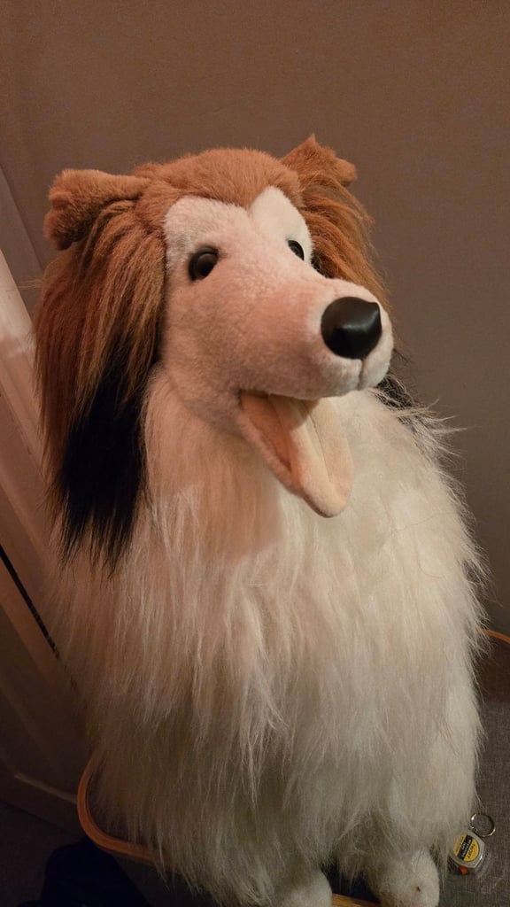 Jumbo Vintage Realistic Carinni Classic Shetland Sheepdog Collie Dog Plush