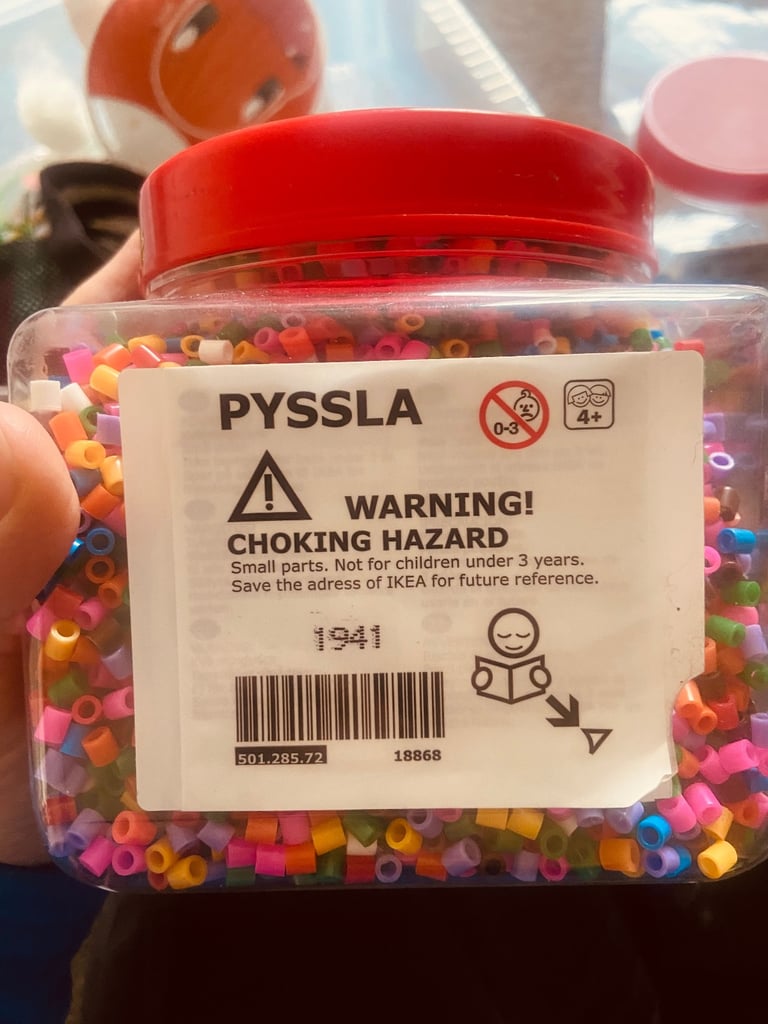 PYSSLA Beads, mixed colours, 600 g
