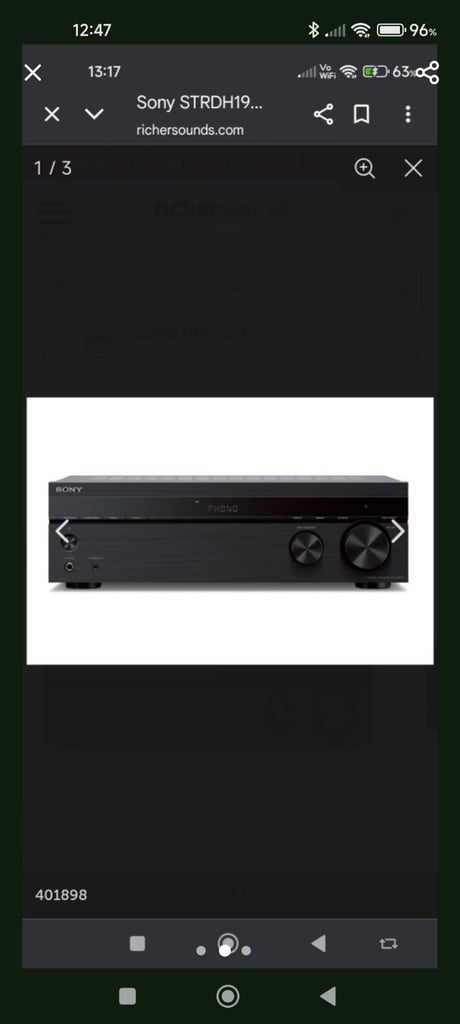 New boxed Sony 100 watt Amplifier with Bluetooth 