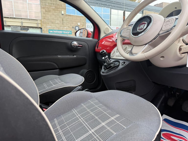 2016 Fiat 500 1.2 Lounge Euro 6 (s/s) 3dr HATCHBACK Petrol Manual