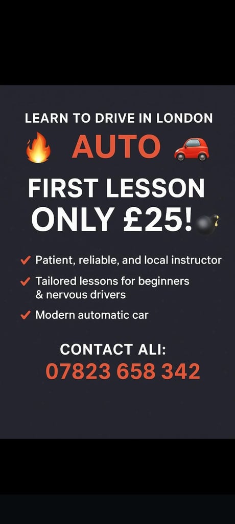 image for AUTOMATIC DRIVING LESSON FIRST LESSON ONLY £25.00
