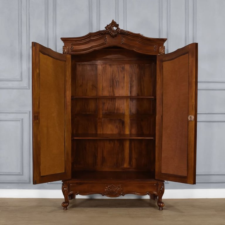 Masterpiece La Rochelle Handmade French Antique Style Mirrored Wardrobe / Armoire - Brand New