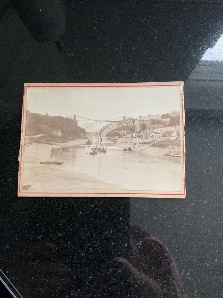 Vintage postcard of Clifton suspension Bridge