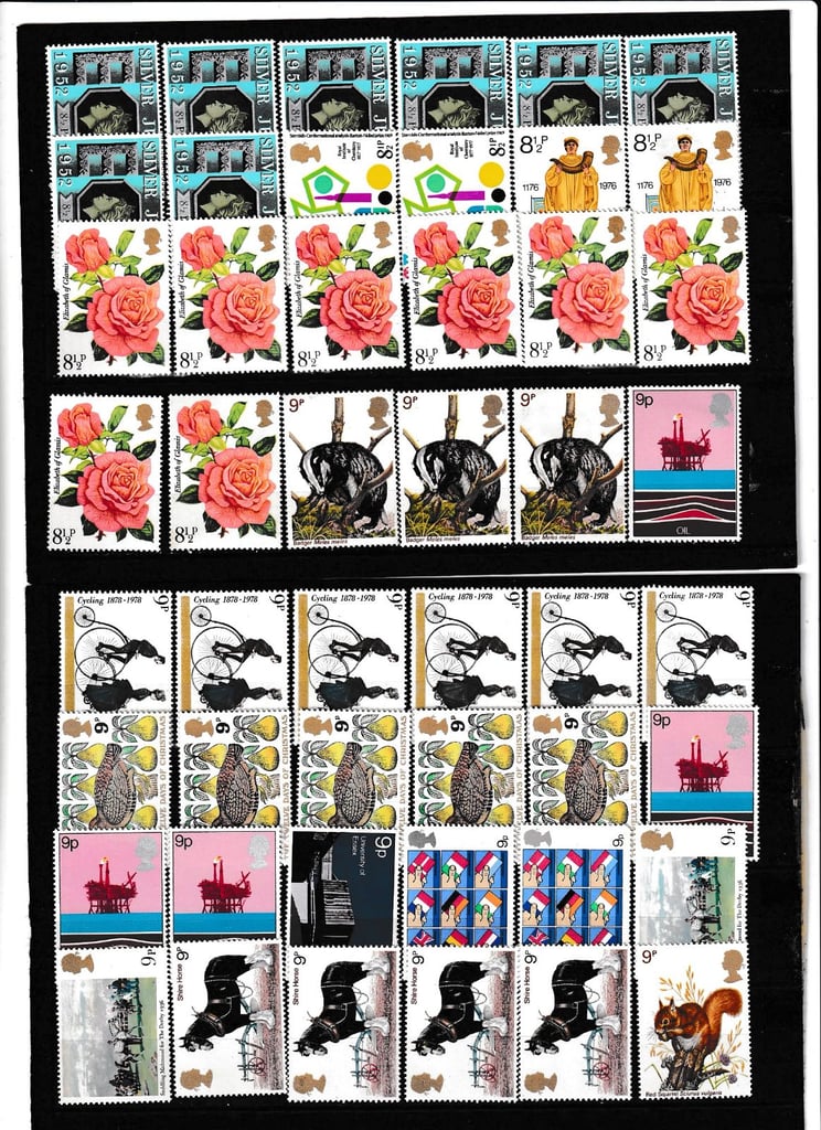 image for 03. Mint Postage Stamps – Face Value £20.05.SAVE £10.05! 50% OFF FACE