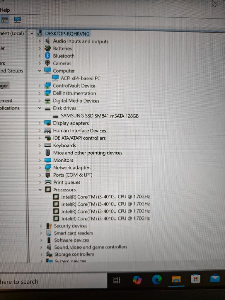 Dell Latitude E7440 Laptop Win 10 Pro Intel i3-4010U 14" FHD 4GB 120GB SSD HDMI