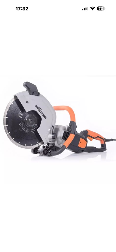 Evolution R300DCT 300mm 12”  Electric Disc Cutter Concrete Saw Inc Diamond Blade EXCELLENT COND