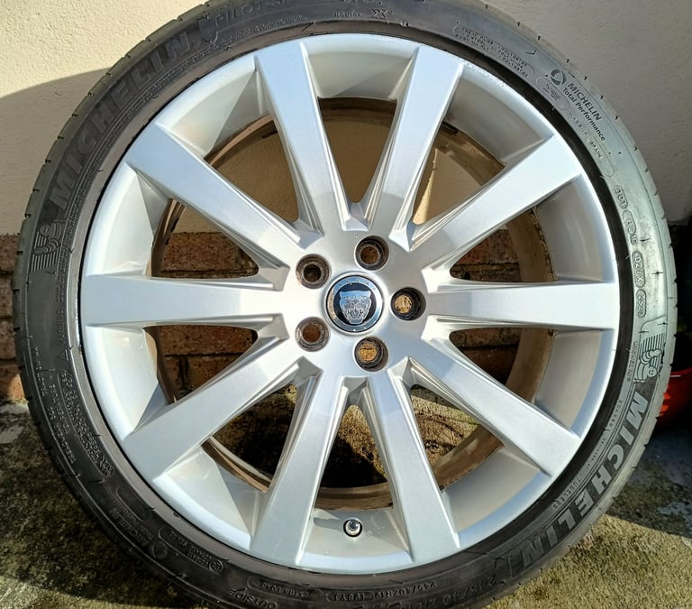 19" JAG ALLOYS 5x108 WHEELS TYRES XF XE XJ XK FORD VOLVO