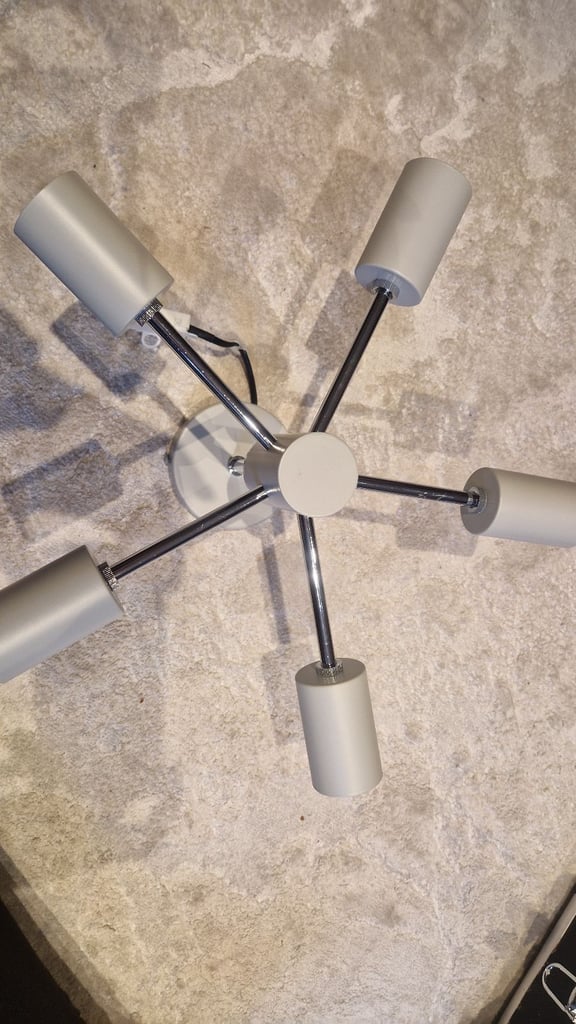 image for John Lewis Spoke Semi Flush Ceiling Light (see description)