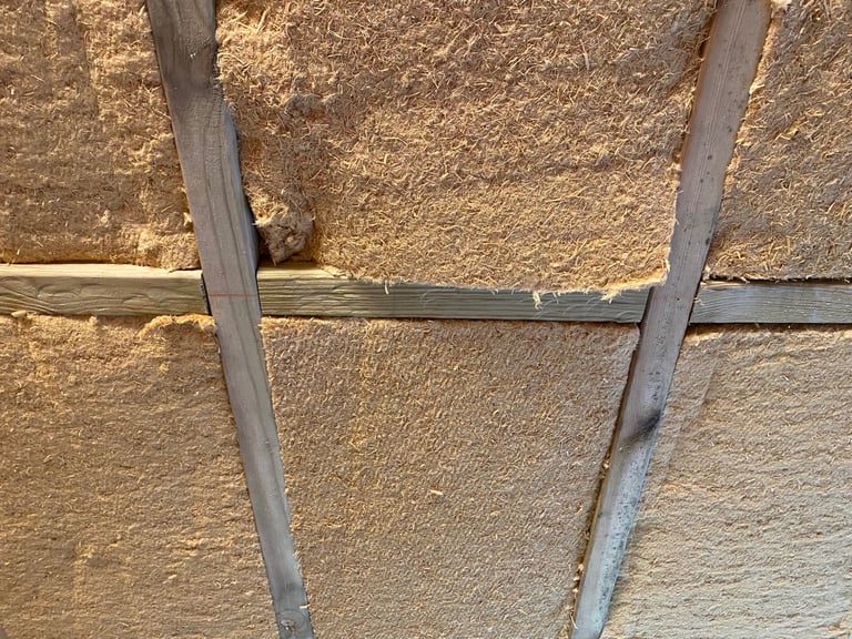 Pavatex / Steico wood fibre insulation / 2 x rigid and 3 x flexible