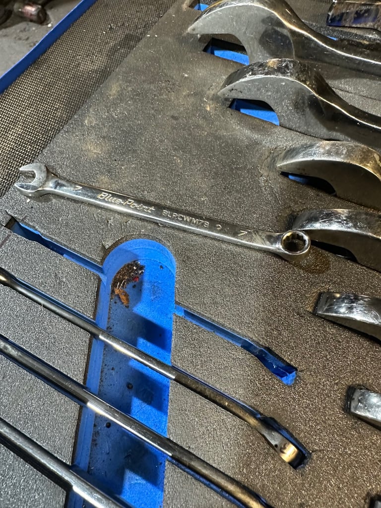 Blue point spanners set 