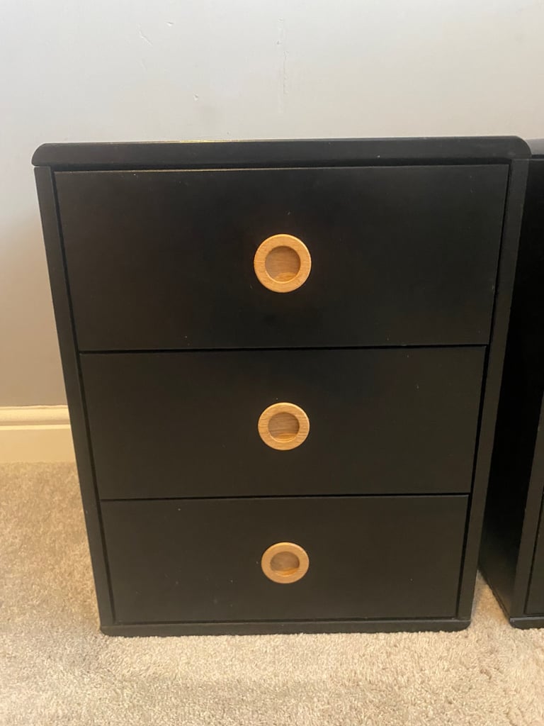 Bedside Table with Drawers (x2)