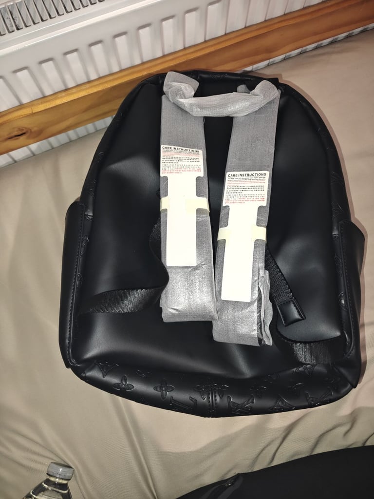 Louis vuitton all black LV print Back Pack
