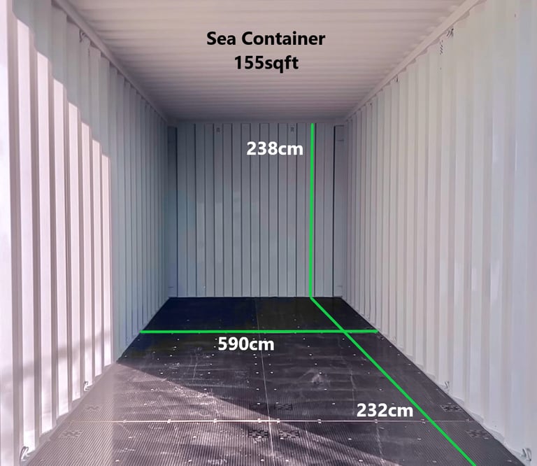 Premium 20ft (155sqft) Custom Storage Sea Containers – Store That in London Docklands