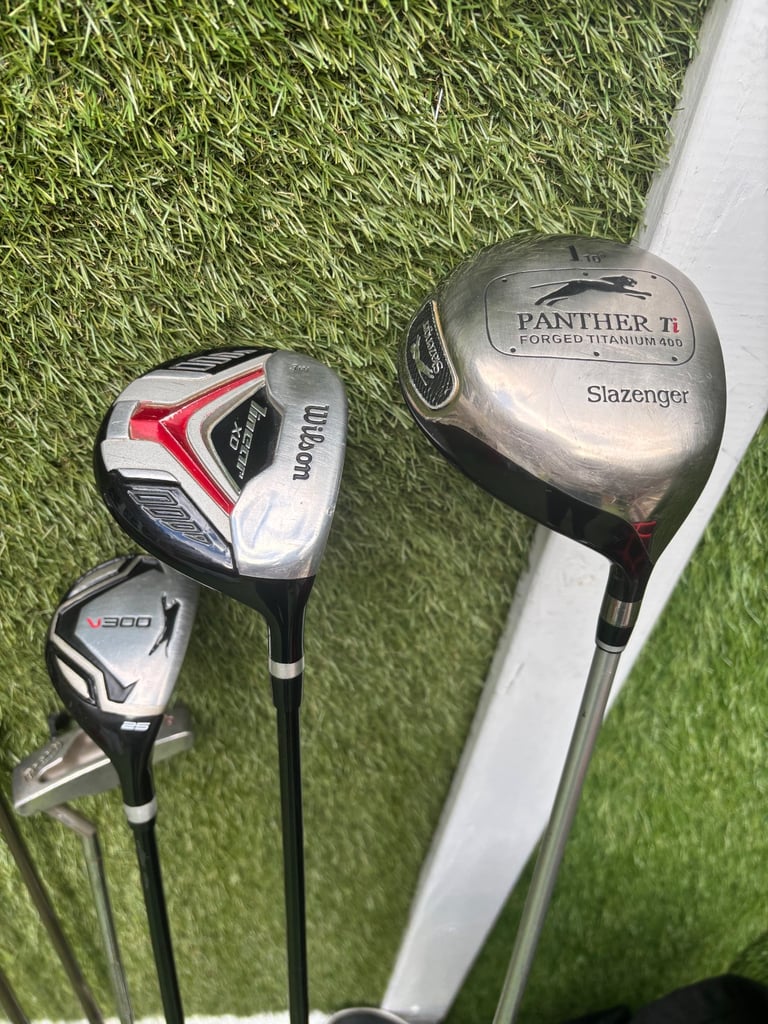 RAM LASER X2 (3–SW) + SLAZ WOODS + WILSON TI MATRIX 3 WOOD + BRONTY PUTTER + FAZER BAG – FULL SET