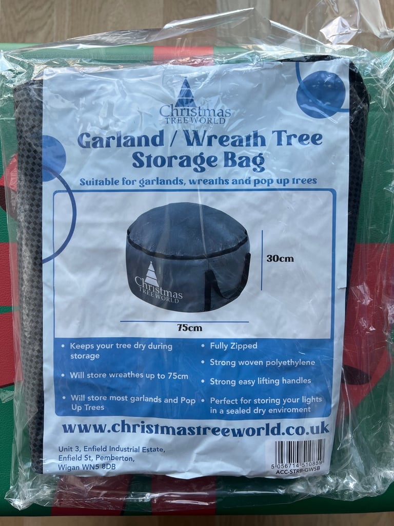 Christmas Tree (6ft), Decorations & storage - brand new never used RRP £200