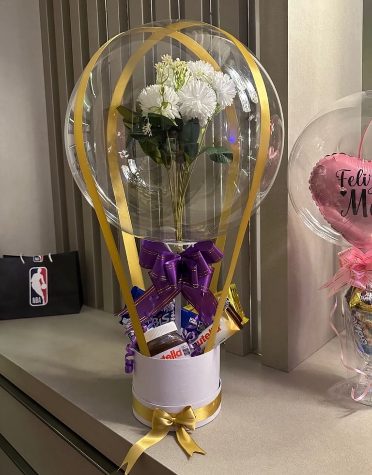 Rose Box Balloon gift set