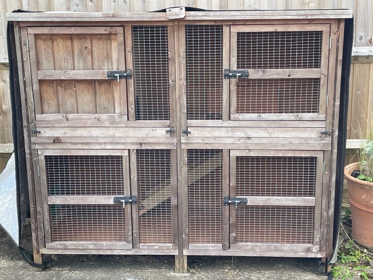 image for Outdoor guinea pig or small animal run, tunnels, and hutch for sale