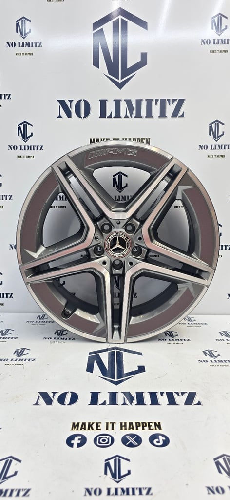 SET OF 4 GENUINE MERCEDES 20" AMG GLA GLB GLE 53 63 GLS 5x112 DIAMOND CUT A1674013200 A1674013300