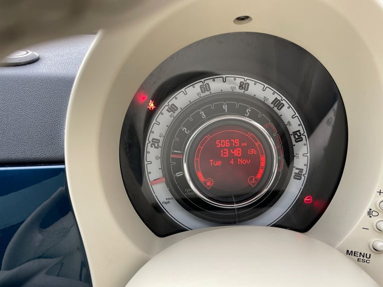 2012 Fiat 500 1.2 Lounge Hatchback 3dr Petrol Manual Euro 4 (69 bhp) Petrol