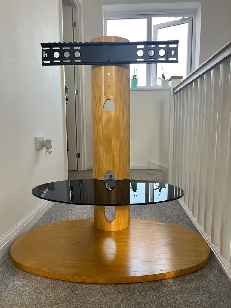image for Oak tv stand 32-65 inch 