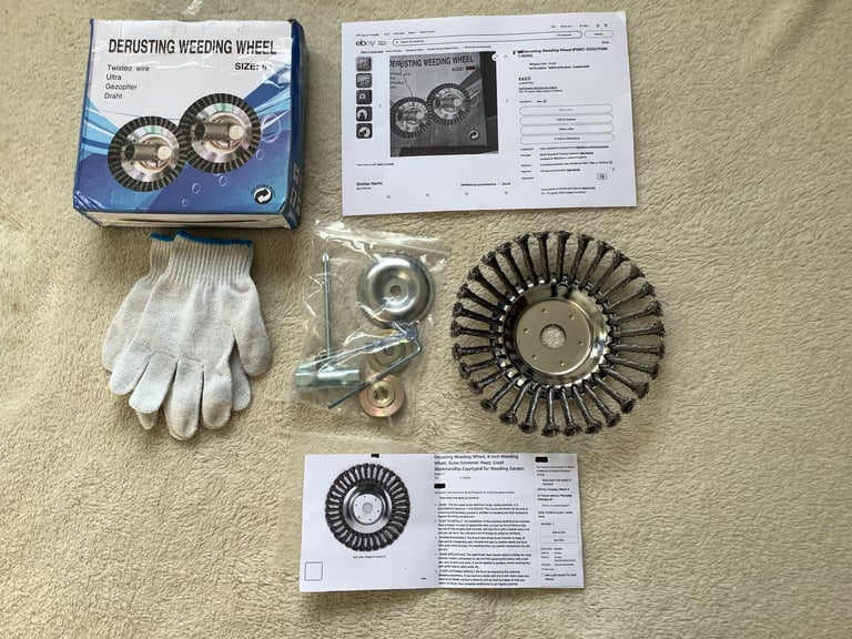 image for DERUSTING WEEDING WHEEL - NEW NEVER USED
