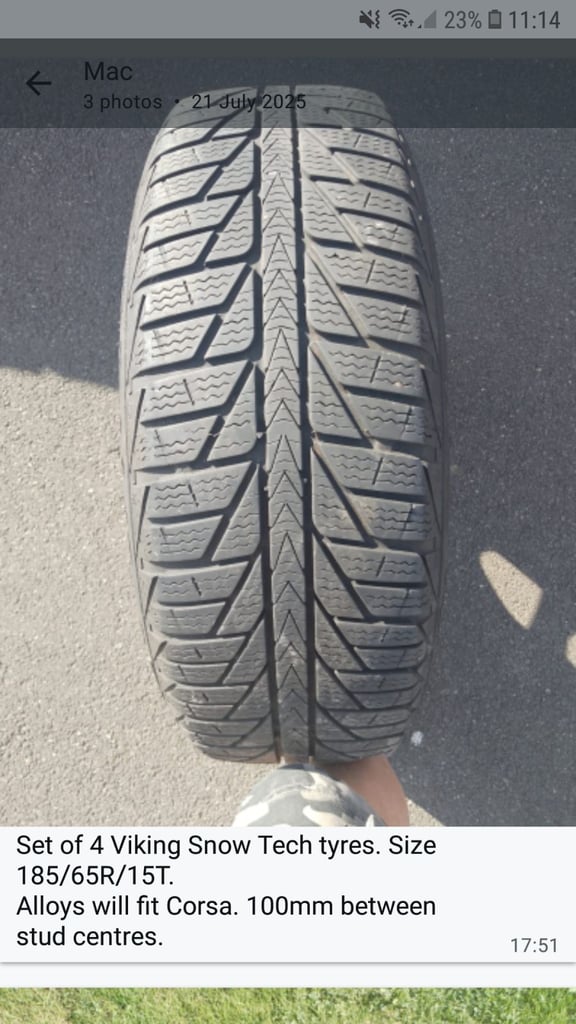 image for Vauxhall Corsa Winter Tyres x 4