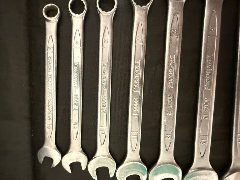 Teng Tools TT6005 Combination Spanner’s/Wrench Set x10  8mm - 18mm Metric - CRV