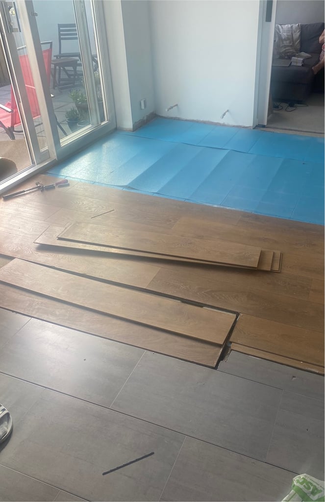 Free laminate flooring- collection only 