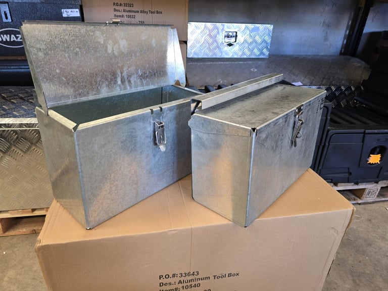 Aluminium Checker Plate toolboxes suit lorries trucks Trailers tractor recovery straps & parts
