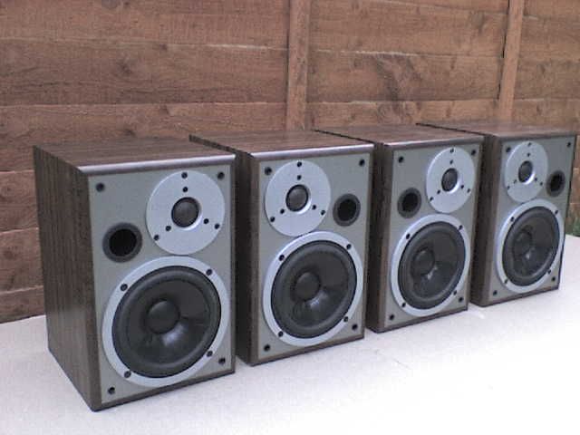 4 x 60W Aiwa SX-LM6 Stereo Speakers with a Proper 25 mm HF Unit 