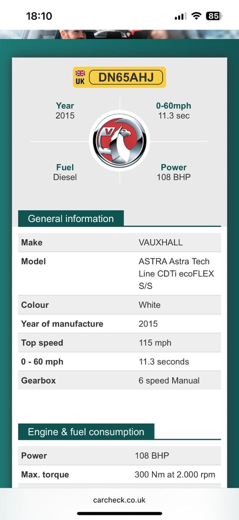 Vauxhall Astra 