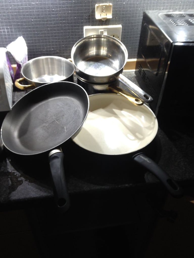 image for various pots n pans frying pans etc different size pots