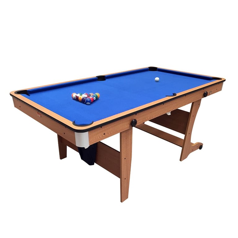 BCE 6ft Folding 3 in 1 Pool Table with Table Tennis Top & Dartboard (used)