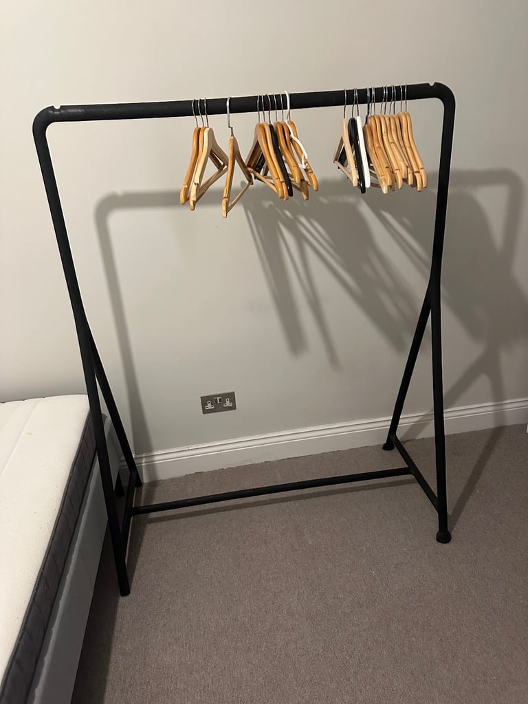 Black clothes rack
